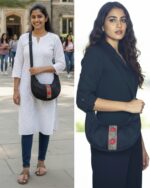 Handmade Black Cotton Bag Eco-Friendly & trendy for girls Everyday  & everywhere sling / crossbody bags