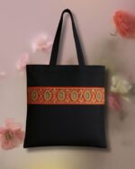 Handmade Black Cotton Bag – Eco-Friendly & Stylish Everyday Tote with style & elegance - Image 2