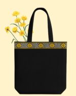 Handmade Black Cotton Bag – Eco-Friendly & Stylish Everyday Tote with style & elegance - Image 4