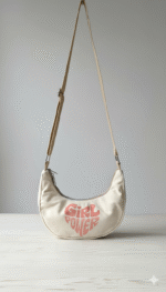 girl power being Cotton canvas sling / crossbody Bag – Eco-Friendly & Stylish Everyday & everywhere uses - Image 5