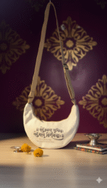 Krishnam sada sahayate Cotton canvas sling / crossbody Bag – Eco-Friendly & Stylish Everyday & everywhere uses - Image 6