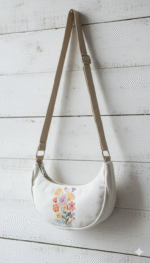 Sunflower being Cotton canvas sling / crossbody Bag – Eco-Friendly & Stylish Everyday & everywhere uses - Image 4